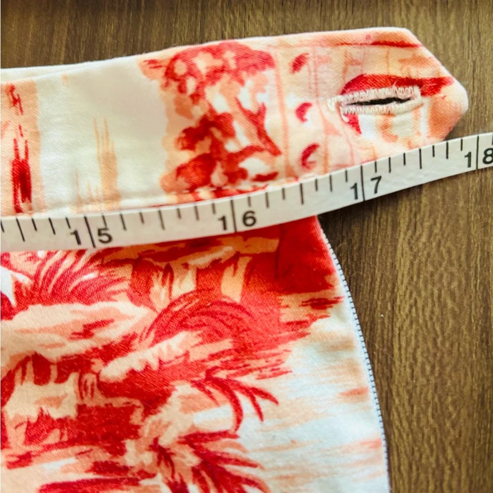 Vintage Bill Blass Sz 14 Chinoserie Patterned High Waist Cropped Pants - Picture 10 of 10